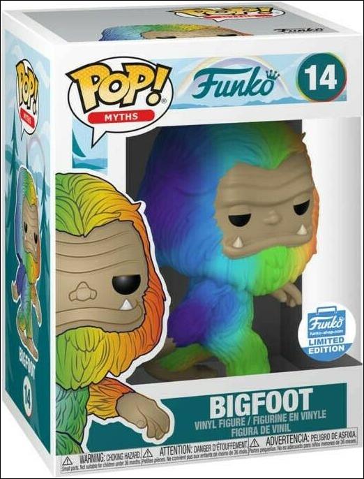 POP! Myths figure 14-E Bigfoot (Rainbow) Funko Shop Exclusive