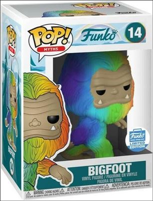 POP! Myths figure 14-E Bigfoot (Rainbow) Funko Shop Exclusive