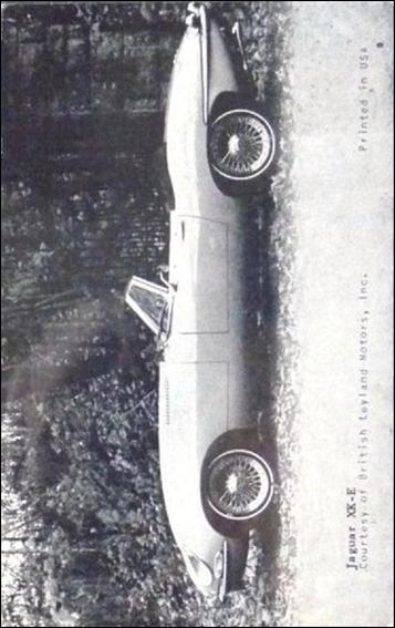 Sports Cars (1970) (Base Set) card 18 Jaguar XK E