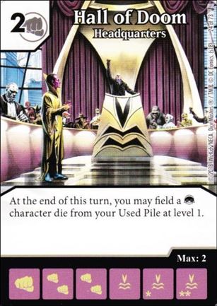 DC Comics Dice Masters Justice card 24 Hall of Doom: Headquarters 