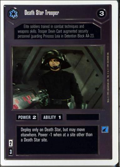 Star Wars: Premiere Unlimited (Base Set) card 28 Death Star Trooper