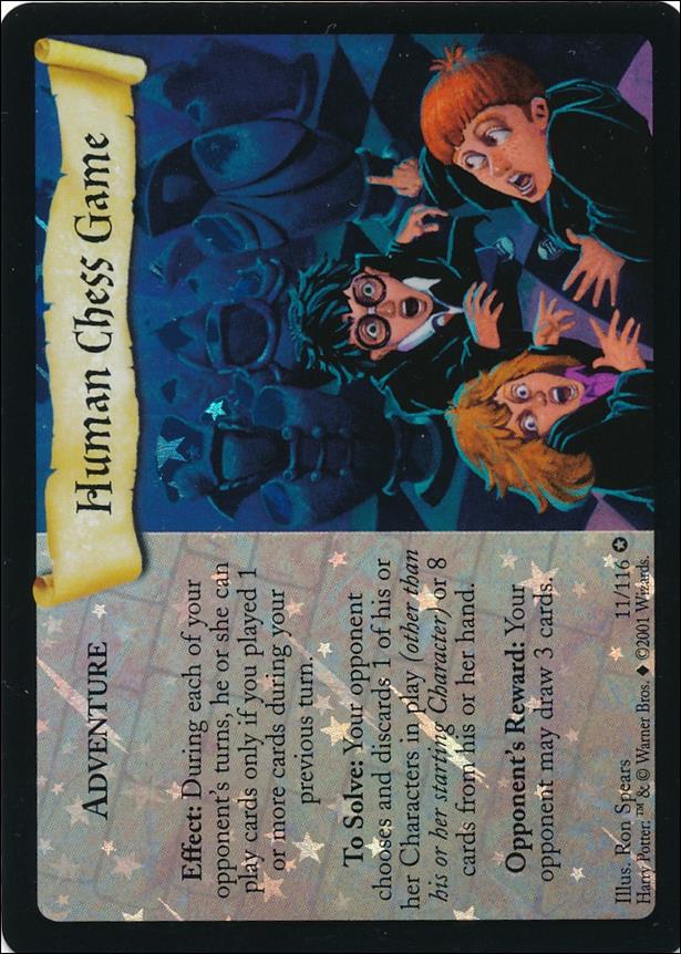 Harry Potter (Base Set) card 11 Human Chess Game