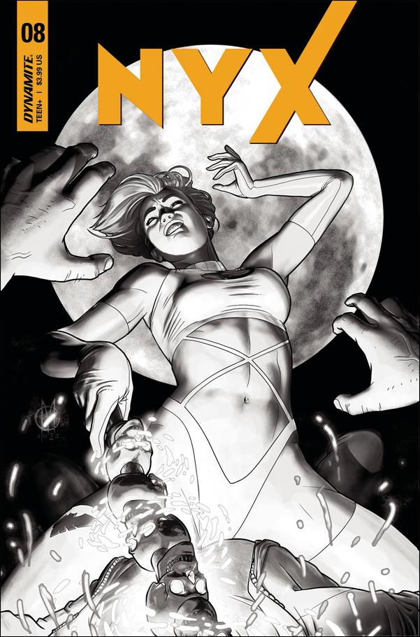Nyx (2021) issue 8-L Giuseppe Matteoni 1:20 Black & White Cover