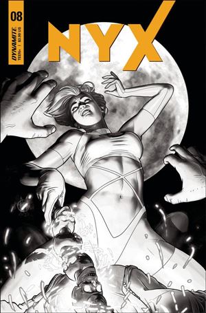 Nyx (2021) issue 8-L Giuseppe Matteoni 1:20 Black & White Cover