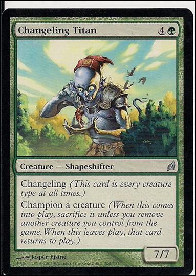 Magic the Gathering: Lorwyn (Base Set) card 200 Changeling Titan