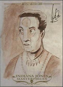 Indiana Jones Masterpieces (Sketchcard Subset) card Jeff Booth-E Chattar Lal