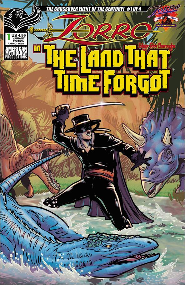 Zorro in the Land That Time Forgot issue 1-B Miriana Puglia Cover