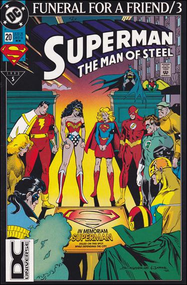 Superman: The Man of Steel issue 20-B White & Purple Logo DC Universe UPC (2nd Printing)
