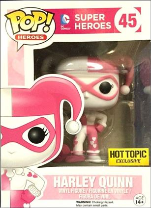 POP! Heroes figure 45-C Harley Quinn with Mallet (Pink)