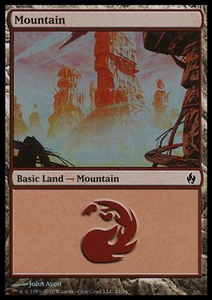 Magic the Gathering: Premium Deck Series: Fire & Lightning (Base Set) card 31 Mountain