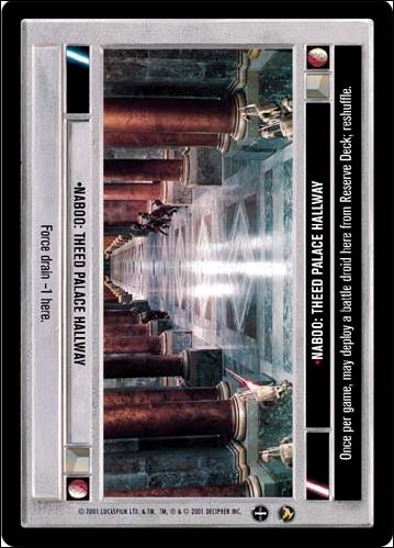 Star Wars: Theed Palace Limited (Base Set) card 46 Naboo: Theed Palace Hallway
