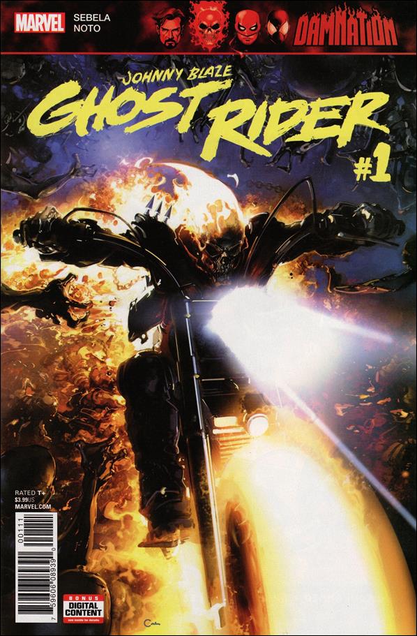 Damnation: Johnny Blaze - Ghost Rider issue 1 Clayton Crain Cover