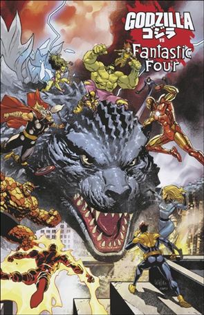 Godzilla vs. Fantastic Four issue 1-D Leinil Francis Yu Wraparound Cover