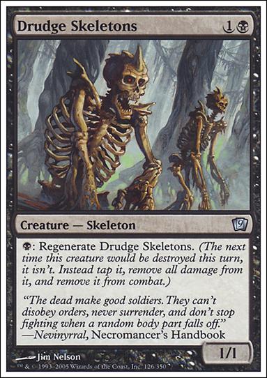 Magic the Gathering: 9th Edition (Base Set) card 126 Drudge Skeletons