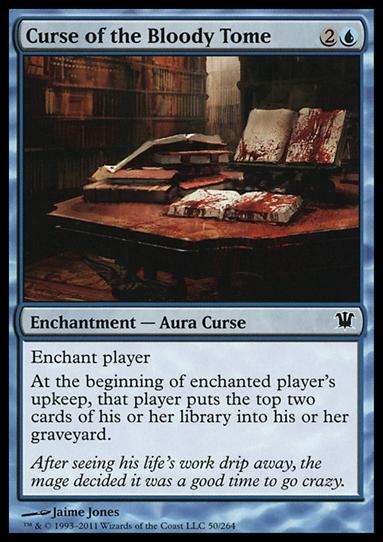 Magic the Gathering: Innistrad (Base Set) card 50 Curse of the Bloody Tome
