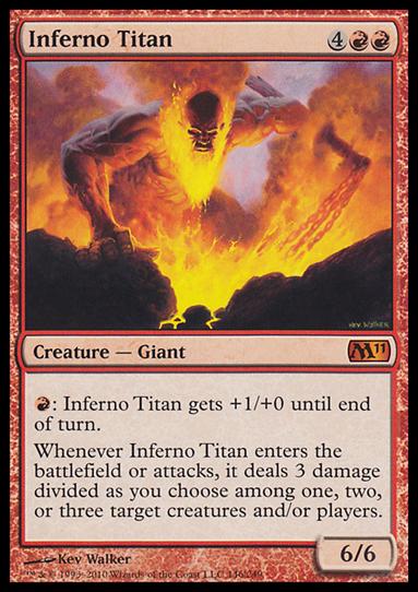 Magic the Gathering: 2011 Core Set (Base Set) card 146 Inferno Titan