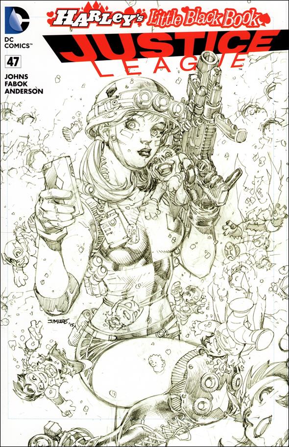 Justice League (2011) issue 47-E Unbagged Jim Lee Sketch Cover