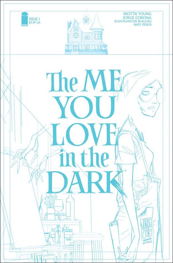 Me You Love in the Dark issue 1-D Jorge Corona 1:20 Blue Line Cover (2nd Printing)