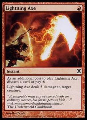 Magic the Gathering: Time Spiral (Base Set) card 168 Lightning Axe
