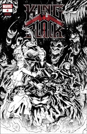 King in Black issue 4-F Ryan Stegman 1:500 Black & White Cover