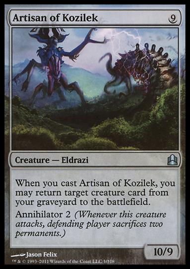 Magic the Gathering: Commander (Base Set) card 1 Artisan of Kozilek