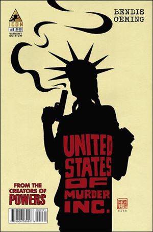 United States of Murder Inc. issue 2-B David Mack 1:15 Cover