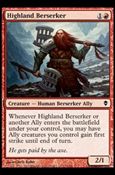 Magic The Gathering: Zendikar (Base Set) card 132 Highland Berserker