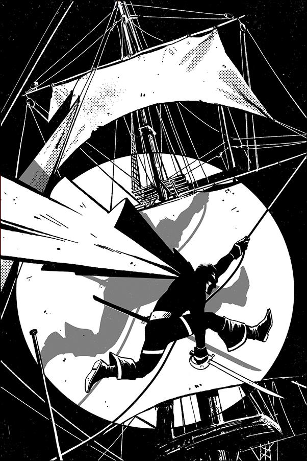 Black Terror (2019) issue 1-G Jorge Fornes 1:11 Black & White Virgin Cover