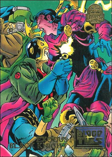Marvel Universe: Series 5 (Base Set) card 30 Exodus and Black Knight