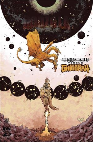 Godzilla Rivals: Mechagodzilla vs. King Ghidorah issue 1-B Jesse Lonergan Cover
