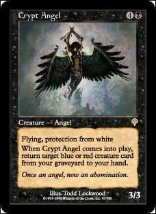 Magic the Gathering: Invasion (Base Set) card 97 Crypt Angel