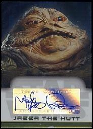 Star Wars Evolution Update Edition (Autograph Subset) card 8 Mike Quinn - Jabba the Hutt 1/250
