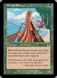 Magic the Gathering: Onslaught (Base Set) card 257 Elvish Pioneer