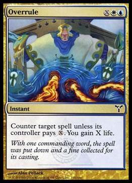 Magic the Gathering: Dissension (Base Set) card 120 Overrule