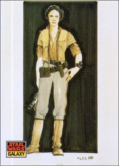Star Wars Galaxy: Series 1 (Base Set) card 29 Princess Leia