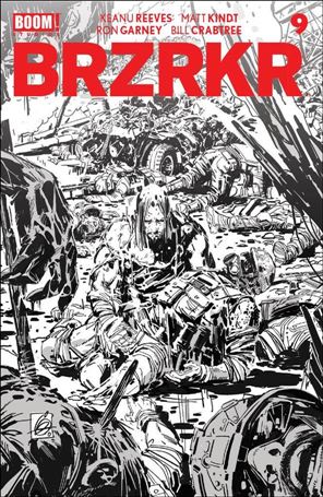 BRZRKR issue 9-I Ron Garney Black & White Cover (2nd Printing)