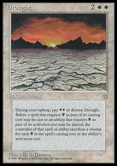 Magic the Gathering: Ice Age (Base Set) card 21 Drought