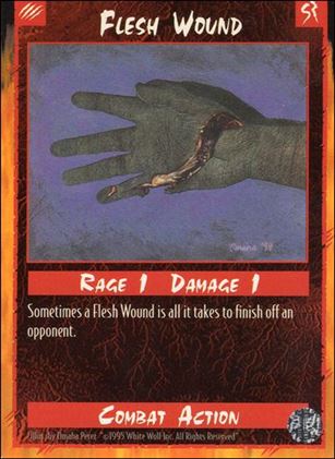 Rage Limited (Base Set) card 89 Flesh Wound 