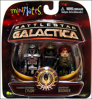 Battlestar Galactica Minimates figure 5 Cannon Centurion Cylon and Lieutenant Boomer 