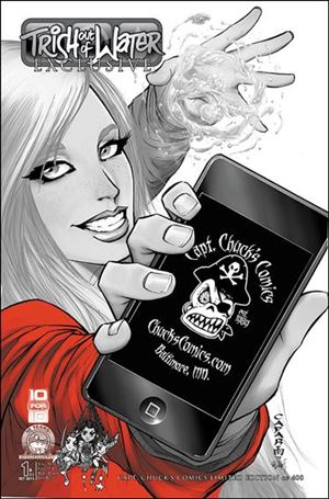 Trish Out of Water issue 1-D03 Giuseppe Cafaro Capt. Chuck's Comics Cover 1/400