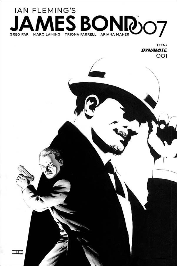 James Bond 007 issue 1-F John Cassaday 1:20 Black & White Cover