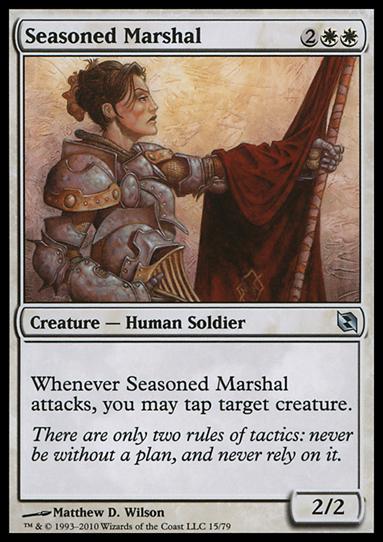 Magic the Gathering: Duel Decks: Elspeth vs. Tezzeret (Base Set) card 15 Seasoned Marshal
