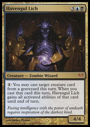 Magic the Gathering: Dark Ascension (Base Set) card 139 Havengul Lich