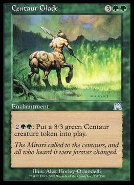 Magic the Gathering: Onslaught (Base Set) card 251 Centaur Glade