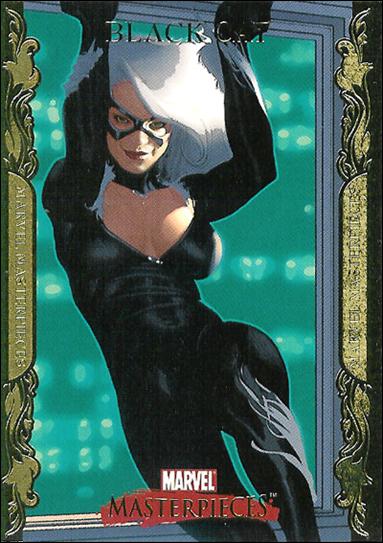 2007 Marvel Masterpieces (Parallel Gold Border Base Set) card 9 Black Cat