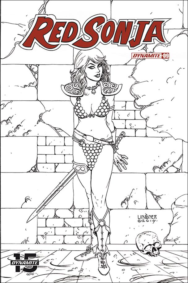 Red Sonja (2019) issue 9-M Joseph Michael Linsner 1:30 Black & White Cover