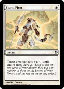 Magic the Gathering: Duel Decks: Heroes vs. Monsters (Base Set) card 21 Stand Firm