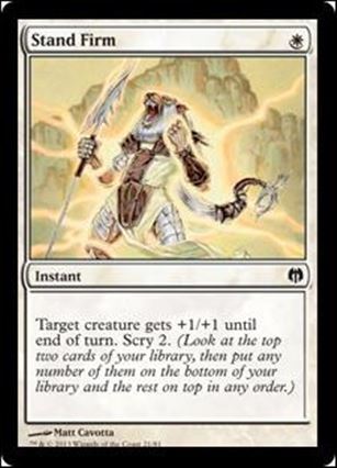 Magic the Gathering: Duel Decks: Heroes vs. Monsters (Base Set) card 21 Stand Firm