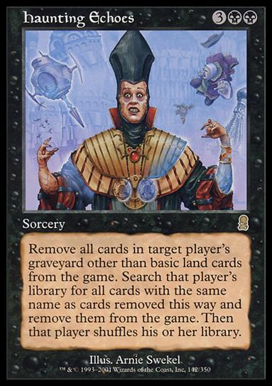 Magic the Gathering: Odyssey (Base Set) card 142 Haunting Echoes