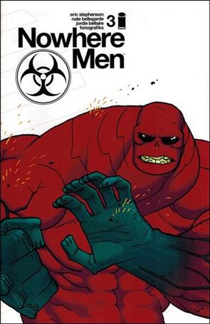 Nowhere Men issue 3-C 3rd Printing Cover